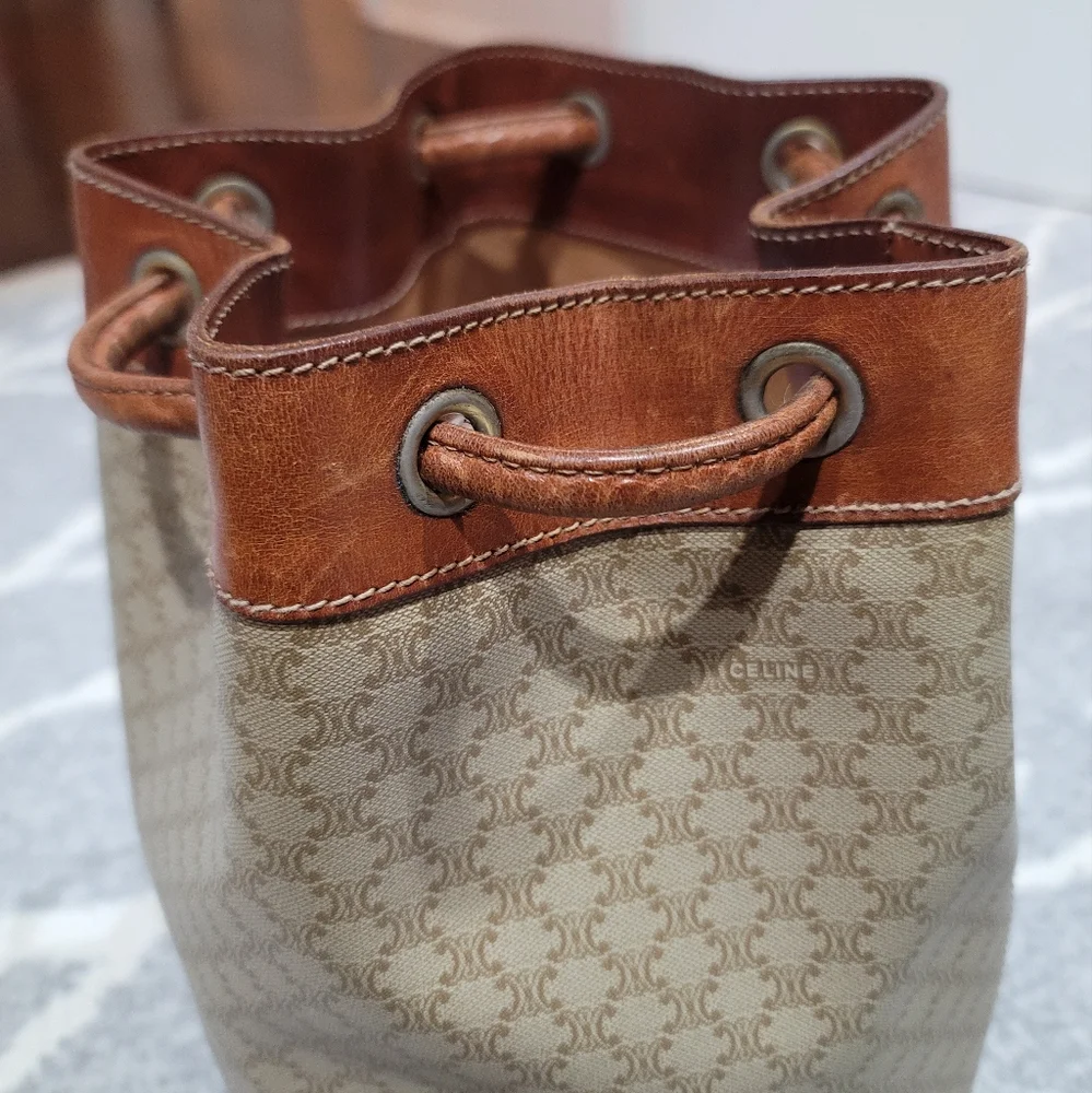 Celine Triomphe Vintage Bucket Backpack - Picture 7 of 15